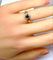 Bague 48 Bague en or 18 carats avec saphir et diamants 58 Facettes AB705