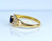 Bague 48 Bague en or 18 carats avec saphir et diamants 58 Facettes AB705