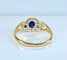 Bague 48 Bague en or 18 carats avec saphir et diamants 58 Facettes AB705