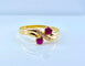 Bague 50 Bague toi et moi en or jaune 18 carats, rubis et diamants 58 Facettes AB707