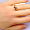 Bague 50 Bague toi et moi en or jaune 18 carats, rubis et diamants 58 Facettes AB707
