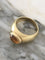 Bague 50 Bague en or jaune 18K sertie d’une citrine cabochon 58 Facettes 250