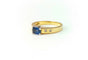 Bague 53 Bague saphir et diamants en or jaune 18K 58 Facettes BAG.SAPH.2129.3