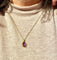 Pendentif Pendentif en or jaune 18 carats et améthyste taille poire 58 Facettes AB710