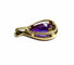 Pendentif Pendentif en or jaune 18 carats et améthyste taille poire 58 Facettes AB710