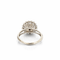 Bague 56 Bague vintage en or blanc 18 carats avec perle et diamants 58 Facettes 50380