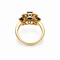 Bague 57 Bague en or jaune 18 carats avec aigue-marine et diamants 58 Facettes 50381