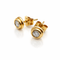 Boucles d'oreilles Boucles d'oreilles puces - Or jaune 18k et diamants 0,50 ct 58 Facettes 50396