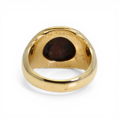 Bague 51 Bulgari Monete - Bague en or jaune 750 et pièce antique en bronze 58 Facettes