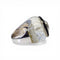 Bague 54 David Webb - Bague en or blanc avec diamants et cristal de roche 58 Facettes