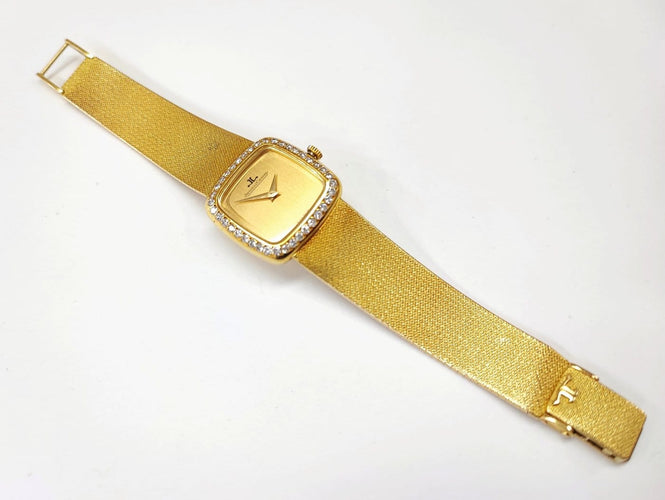 Montre Jaeger-LeCoultre - Montre de dame en or jaune 18K et diamants 58 Facettes JEAGER-1860