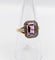 Bague 55.5 Bague Art déco en or 18k, améthyste et diamants taille rose 58 Facettes A06959