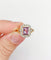 Bague 55.5 Bague Art déco en or 18k, améthyste et diamants taille rose 58 Facettes A06959
