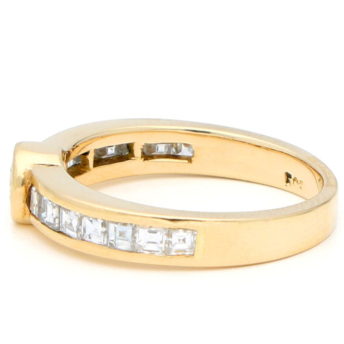Bague 56 Bague vintage - Diamants en or jaune 14 carats 58 Facettes 4C5202B806DA4EB995575D36EFEE346E