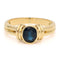 Bague 52 Bague solitaire vintage en or 14k avec saphir ovale 58 Facettes 4B07A207B9954D848641DE48CF406582