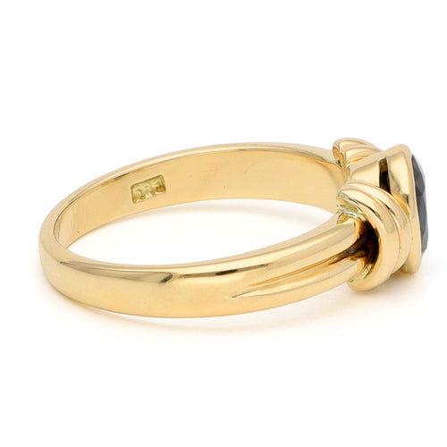 Bague 52 Bague solitaire vintage en or 14k avec saphir ovale 58 Facettes 4B07A207B9954D848641DE48CF406582
