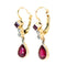 Boucles d'oreilles Boucles d'oreilles pendantes - Rubis et diamants en or 14k jaune et blanc 58 Facettes 75EE8CC54E28430B86B9AC125B5DF37B