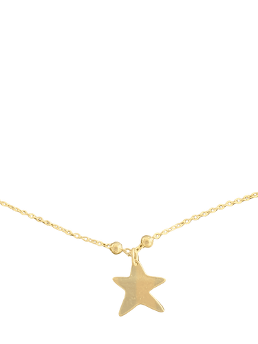 Collier Collier en or jaune 18 carats à pampilles étoiles 58 Facettes 9