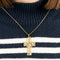 Pendentif Croix - Pendentif ajouré en or jaune 18 carats à grappes de raisin 58 Facettes croix