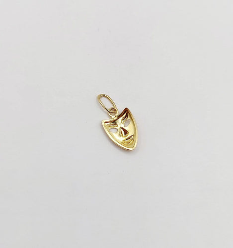 Pendentif Pendentif vintage masque de carnaval en or jaune 18k 58 Facettes A01876