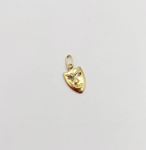 Pendentif Pendentif vintage masque de carnaval en or jaune 18k 58 Facettes A01876