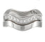 Bague 48 Cartier - Alliances en or blanc 18 carats et diamants 58 Facettes carduo