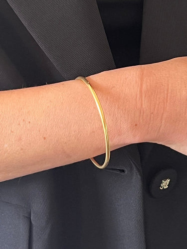 Bracelet Bracelet jonc en or jaune 18 carats 58 Facettes 21