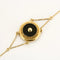 Bracelet Bracelet vintage en or jaune 18K et onyx 58 Facettes