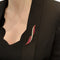 Broche Broche barrette or jaune, platine, rubis et diamants. 58 Facettes 35485