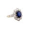 Bague 57 Bague en or jaune et blanc, saphir, diamants. 58 Facettes 35324