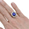 Bague 57 Bague en or jaune et blanc, saphir, diamants. 58 Facettes 35324