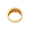 Bague 52 Bague jonc bombé en or jaune et diamants. 58 Facettes 35186
