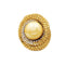 Bague 50 Bague perle gold, diamants blanc, saphirs de couleur, or jaune. 58 Facettes 35548