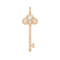 Pendentif Tiffany & Co Pendentif Clé fleur de Lys Or rose Diamant, Nacre 58 Facettes 4390263RV