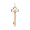 Pendentif Tiffany & Co Pendentif Clé fleur de Lys Or rose Diamant, Nacre 58 Facettes 4390263RV