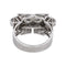 Bague 57 Bague Tank Or blanc Diamant 58 Facettes 4958634RV