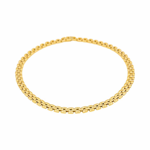 Collier Collier  Maille grain de riz Or jaune 58 Facettes 5004195CN