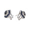 Boucles d'oreilles Boucles d'oreilles Or blanc Saphir, Saphirs, Diamant 58 Facettes 5056160CN