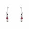 Boucles d'oreilles Mauboussin Boucles d'oreilles  Créoles  Capsule d'émotions Or blanc Rubis, Diamant 58 Facettes 5276258RV