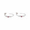 Boucles d'oreilles Mauboussin Boucles d'oreilles  Créoles  Capsule d'émotions Or blanc Rubis, Diamant 58 Facettes 5276258RV