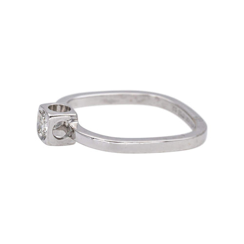 Bague 52 Dinh Van Bague Cube Or blanc Diamant, Vs 58 Facettes 5276279RV