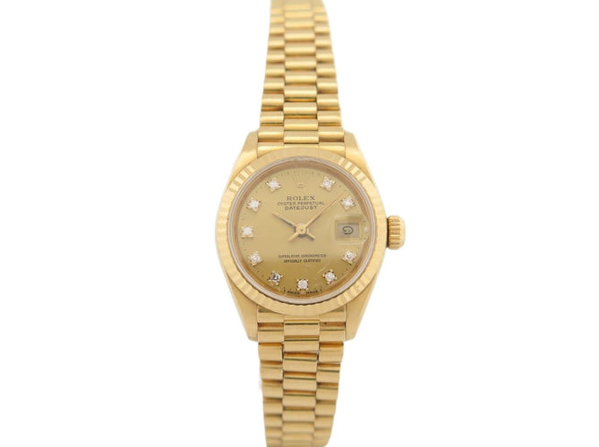 Montre Rolex Datejust Lady Jubilé réf. 69178 - Montre automatique en or jaune 18k diamants 58 Facettes 274172