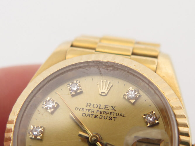 Montre Rolex Datejust Lady Jubilé réf. 69178 - Montre automatique en or jaune 18k diamants 58 Facettes 274172