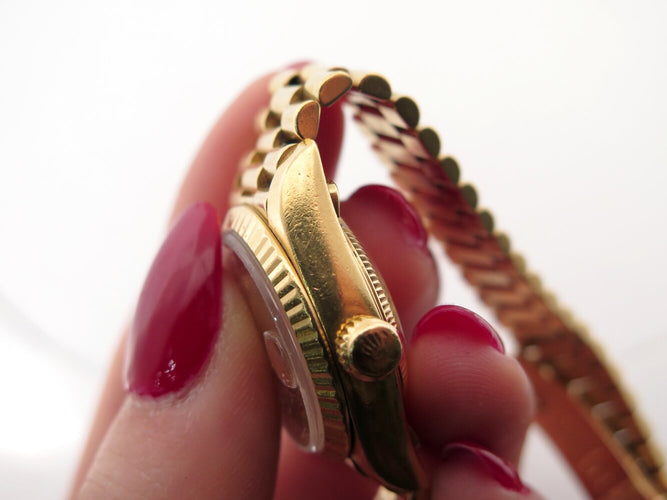 Montre Rolex Datejust Lady Jubilé réf. 69178 - Montre automatique en or jaune 18k diamants 58 Facettes 274172