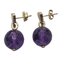 Boucles d'oreilles Boucles d’oreilles - Améthystes en or jaune 18k 58 Facettes T130