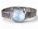 Montre Tiffany & Co Metro - Montre en acier avec diamants, cadran bleu ondulé 58 Facettes TCOW