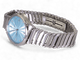 Montre Tiffany & Co Metro - Montre en acier avec diamants, cadran bleu ondulé 58 Facettes TCOW