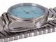 Montre Tiffany & Co Metro - Montre en acier avec diamants, cadran bleu ondulé 58 Facettes TCOW