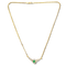Collier Collier en or 14 K (585) avec diamants et émeraude 58 Facettes AG86