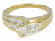 Bague 58 Bague en or 14K (585) avec diamant naturel 0,54 ct 58 Facettes AN85
